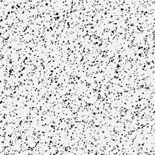 Domino flake blend — Black, white & gray